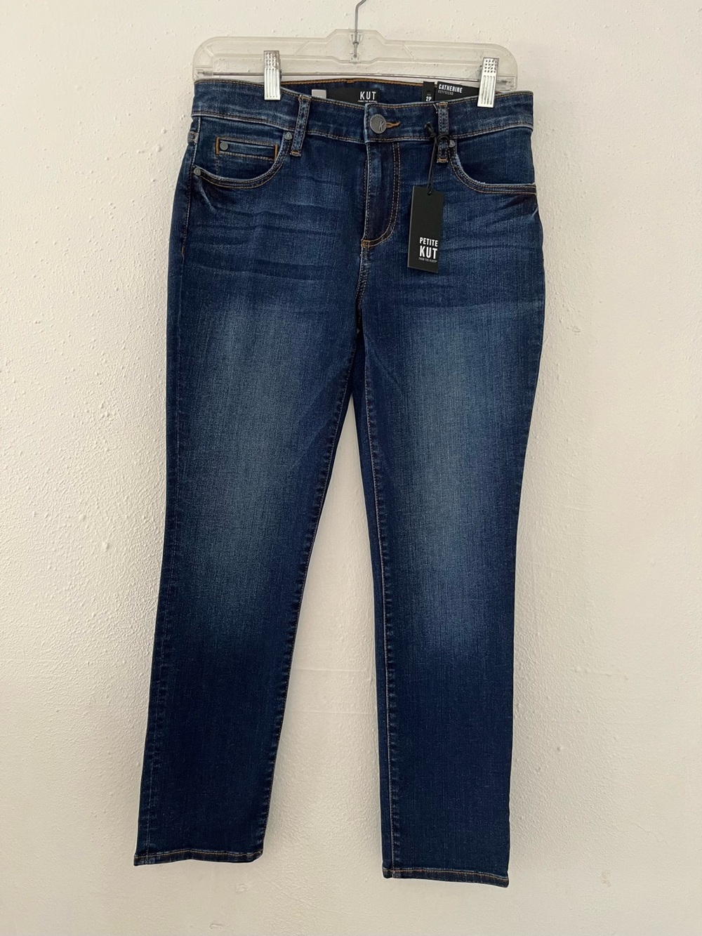 Kut from the Kloth Petite Dark Blue Stretch Jeans